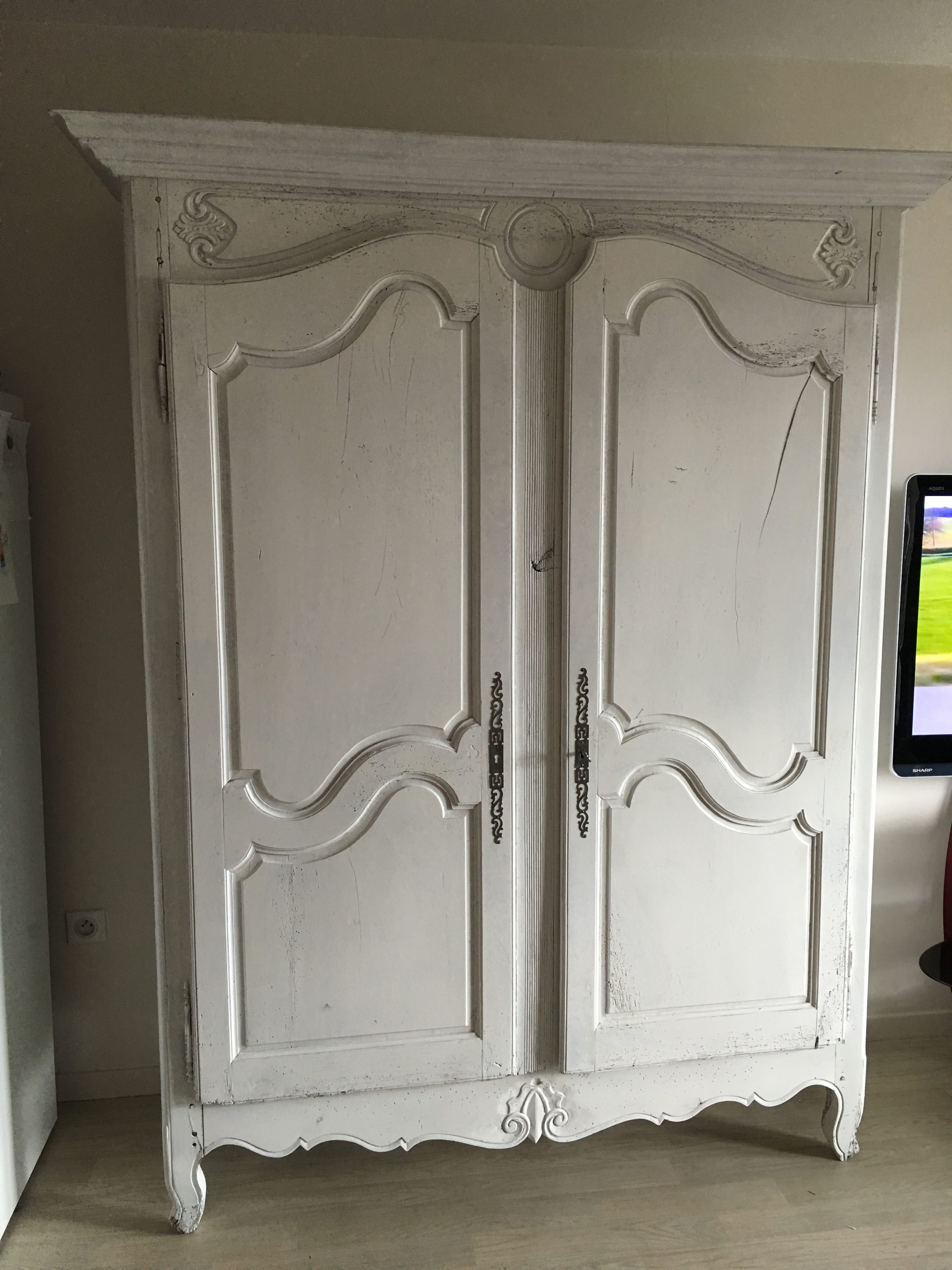 armoire chêne laque ivoire armoire chêne laque ivoire